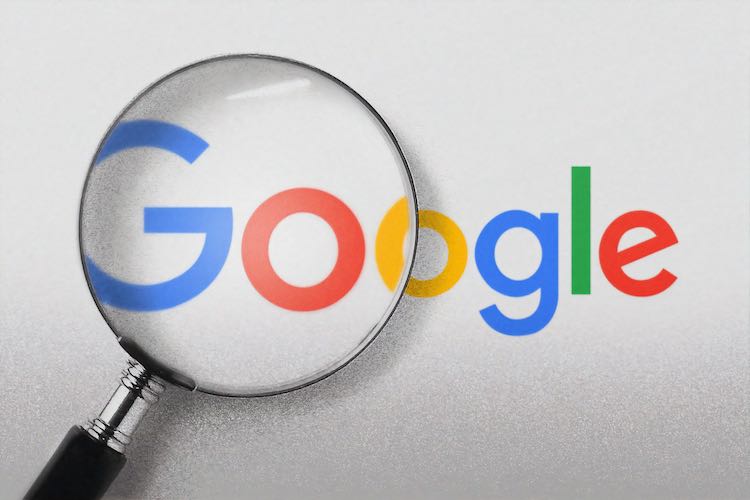 logo google avec une loupe