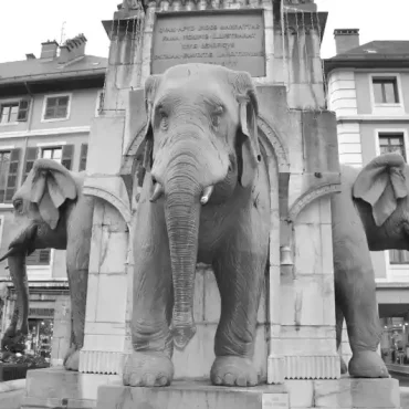 Photo de la Fontaine des Elephants agence SEO Chambéry