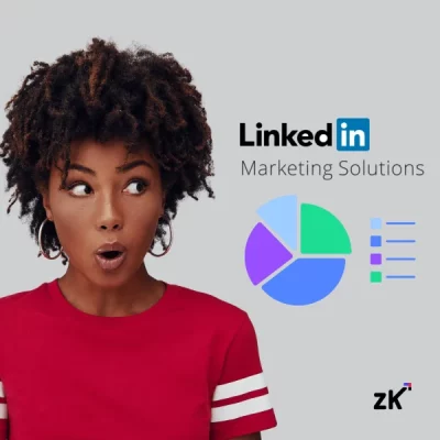 femme qui est étonnée des solutions marketing de l'agence LinkedIn Ads Zooka